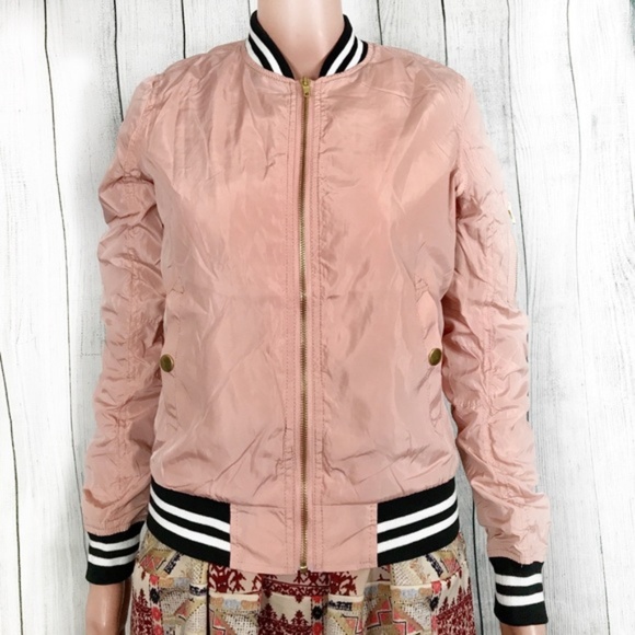 New Look Mauve Bomber Jacket - Picture 6 of 8